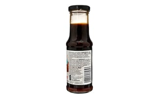 Delhaize | Saus | Barbecue | Knoflook | Zwart 20 cl