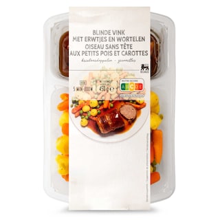 Delhaize | Blinde vink | Erwt | Wortel 450 gr