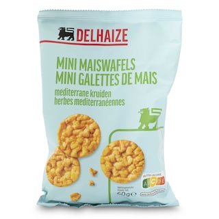 Delhaize | Maiswafels | Mediterraanse kruiden |Mini 