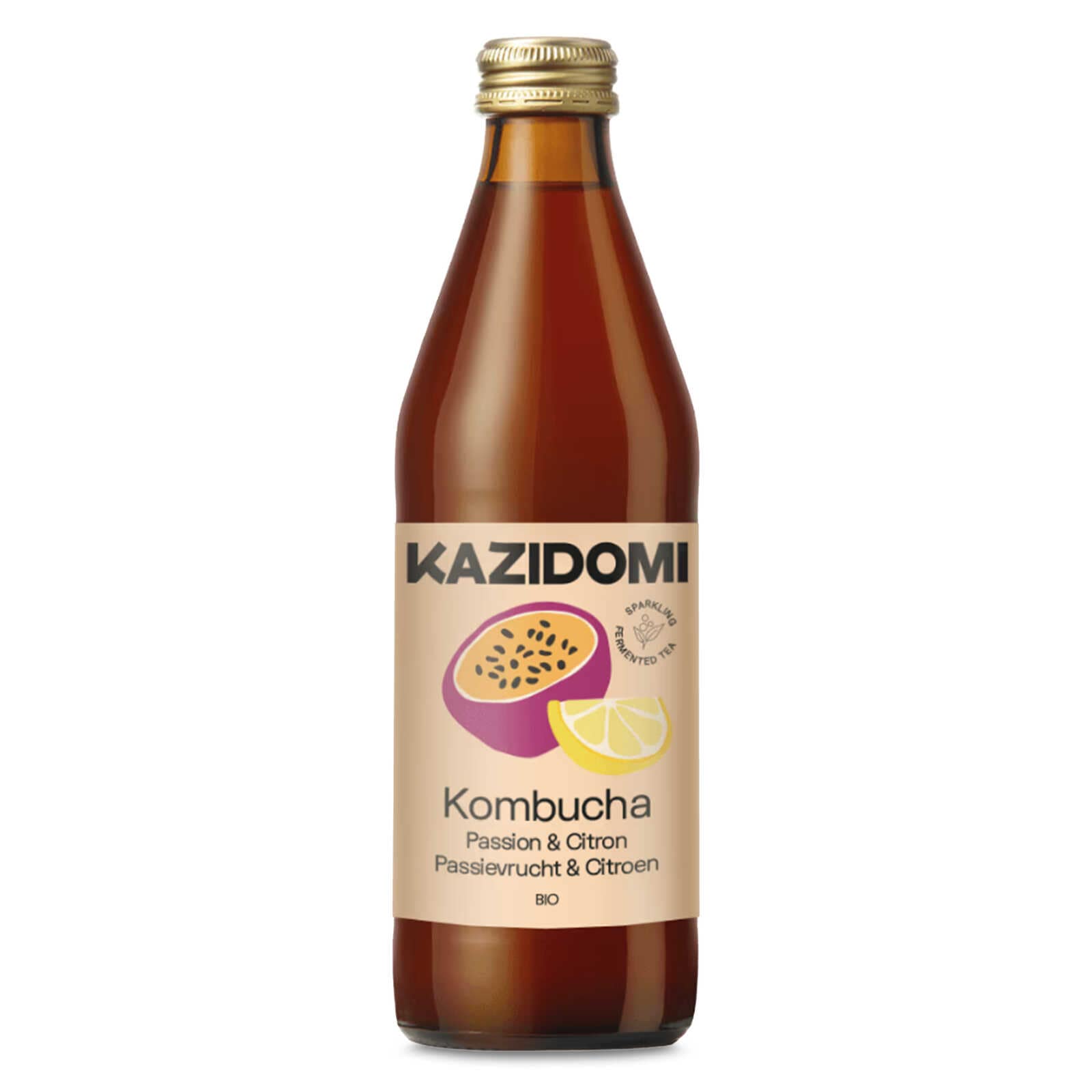 Kazidomi Kombucha tea| Hennep passievrucht | Bio