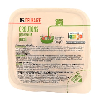 Delhaize | Korstjes | Salade | Peterselie 