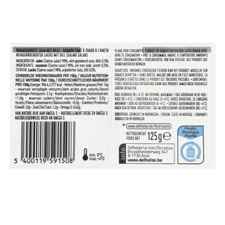 Delhaize | Zalm | Warmgerookt | Dille | Noors 125 gr