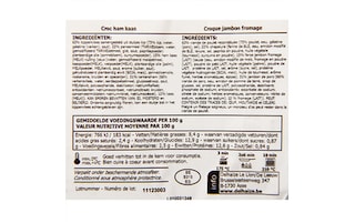 Delhaize | Croc | Kip | Ham en kaas 