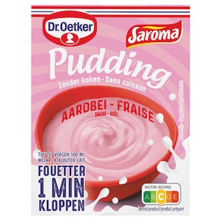 Dr. oetker | Saroma | Pudding | Aarbeien | Zonder koken 74 gr