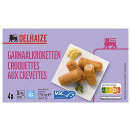 Delhaize | Garnaalkroketten  | 4 stuks 250 gr