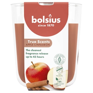 Bolsius | Bougie Verre Parfumée |97/85| Pomme Canelle 