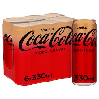 Coca-Cola | Zero Sugar | Vanille | Blik 6 x 33 cl