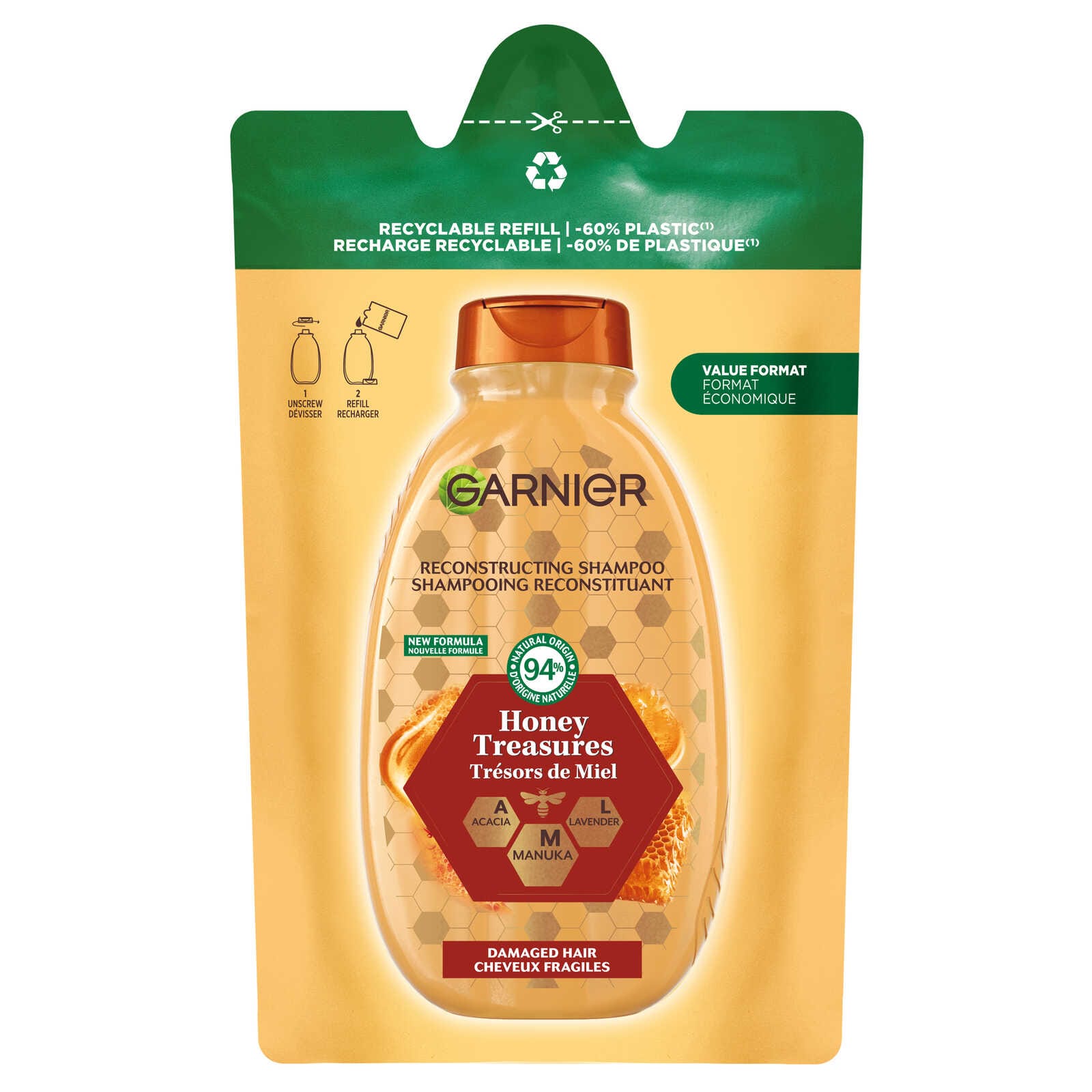 Ultra Doux Geheim van Honing | Shampoo | EcoPack