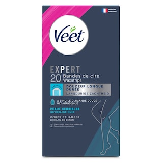 Veet | Bandes cire froide | Peaux sensibles 