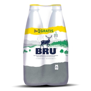 Bru | Eau minérale | Finement pétillante | PET 
