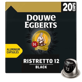 Douwe Egberts | Koffie | Ristretto | Black 12 | Caps 104 gr