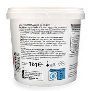 Delhaize | Yoghurt | Vol | Aardbei 1 kg