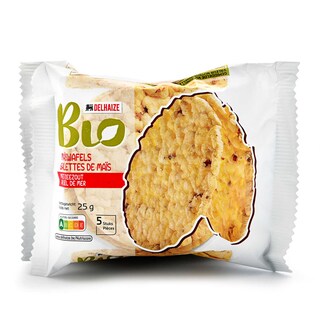 Delhaize | Maiswafels | Zeezout | Bio 4 x 25 gr