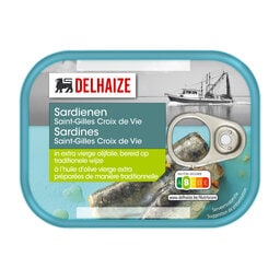Delhaize | Sardienen | Olijfolie 