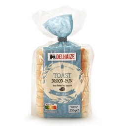 Delhaize | Pain | Toast | Blanc 250 gr