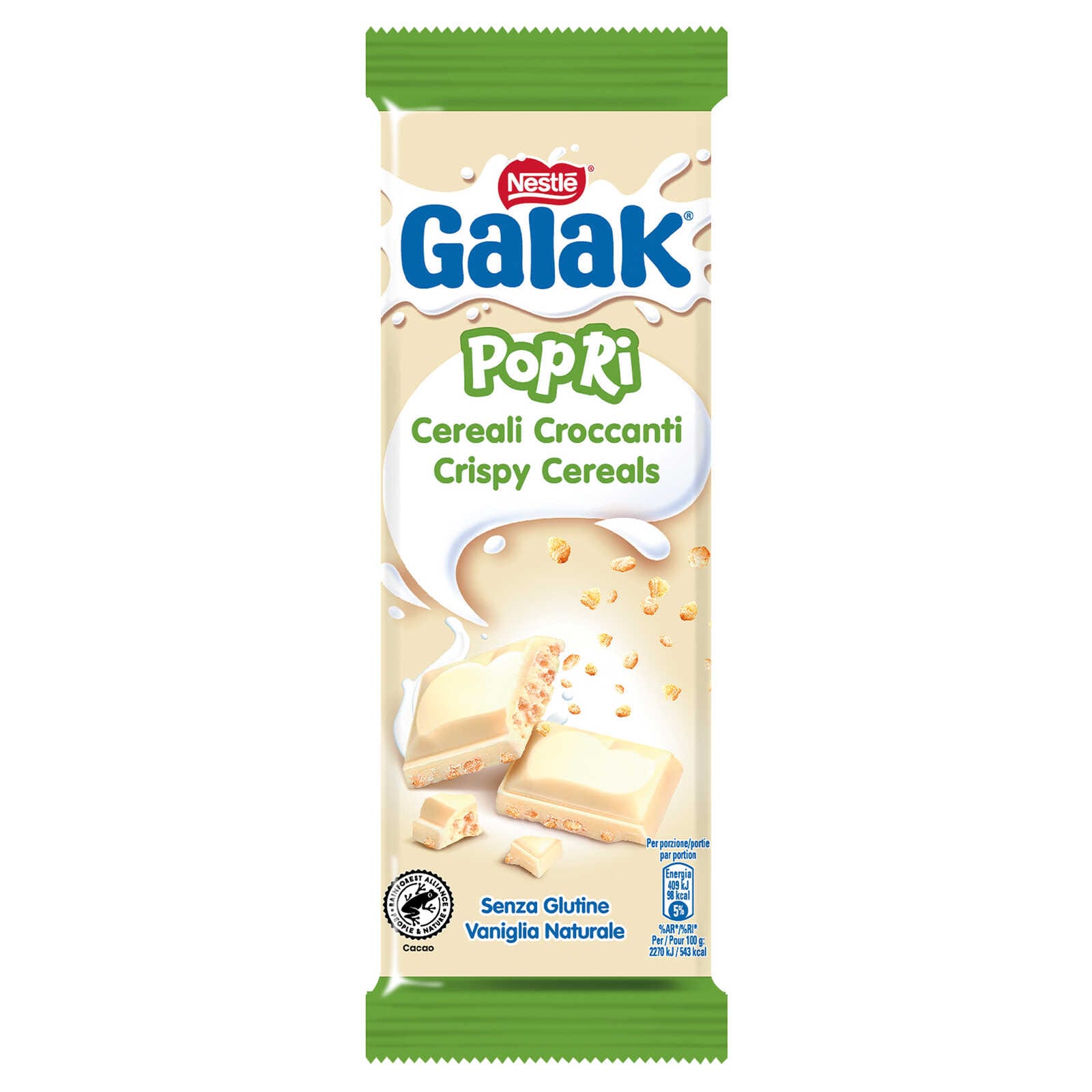 Galak Chocolade | Wit | Krokante rijstkorrels