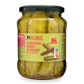 Delhaize | Augurken | Sticks | Zoetzuur 