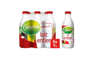Campina | Lait | Entier 6 x 1 l