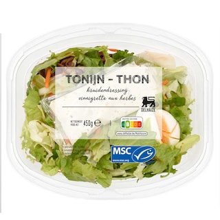 Delhaize | Green salad | Thon 