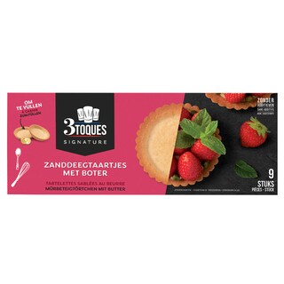 3 Toques | Tartelettes Sablees | Sucré | 9 Pièces 9 pc