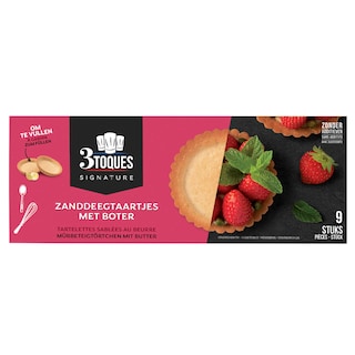 3 Toques | Tartelettes Sablees | Sucré | 9 Pièces 9 pc