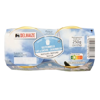 Delhaize | Yoghurt | Natuur | 96% geitenmelk 