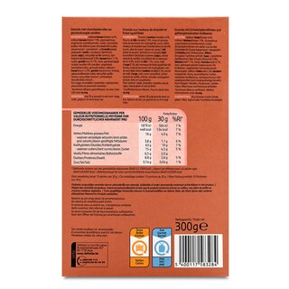 Delhaize | Granola | Chocolade & aardbeien 300 gr