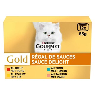 Gourmet | Gold | Aliment Chat | Adulte | Sauce | Mix 12 x 85 gr