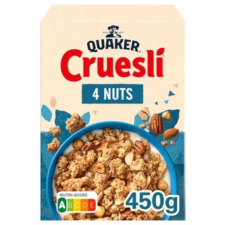 Quaker | Cruesli | 4 Nuts | Cereales | Muesli | 450G 450 gr