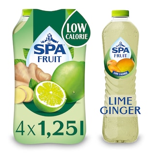 Spa | Fruit | Limonade | Niet Bruisend | Lime-Ginger | PET 