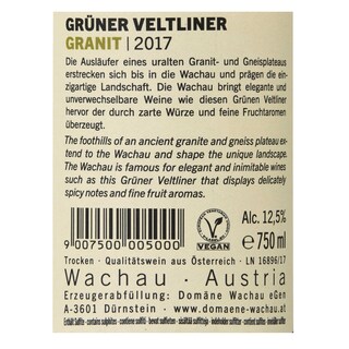 Autriche - Oostenrijk | Wachau | Gruner Veltliner Granit  2015 Wit 