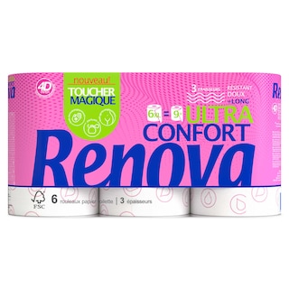 Renova | Toiletpapier | Ultra Confort | 3 Lagen 6 st