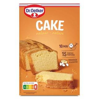 Dr. oetker | Cake | Natuur | Bereiding 400 gr