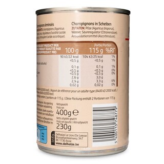 Delhaize | Champignons emincés 