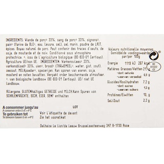 Delhaize | Bio | Pensen | Zwart | Bio +/- 240 gr