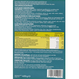 Delhaize | Plant-Based | Purée | Pomme de terre | Vegan 400 gr
