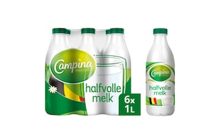 Campina | Lait | Demi-écrémé | Bouteilles plastiques 