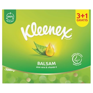 Kleenex | Mouchoirs | Balsam Box | 3+1gr | Eco 