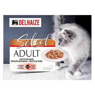 Delhaize | Aliment Chat | Sauce | Adulte | Mix Viande 