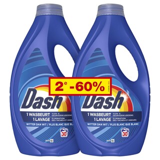 Dash | Wasmiddel | Vloeibaar | Original | 2de -60% 2 x 30 st