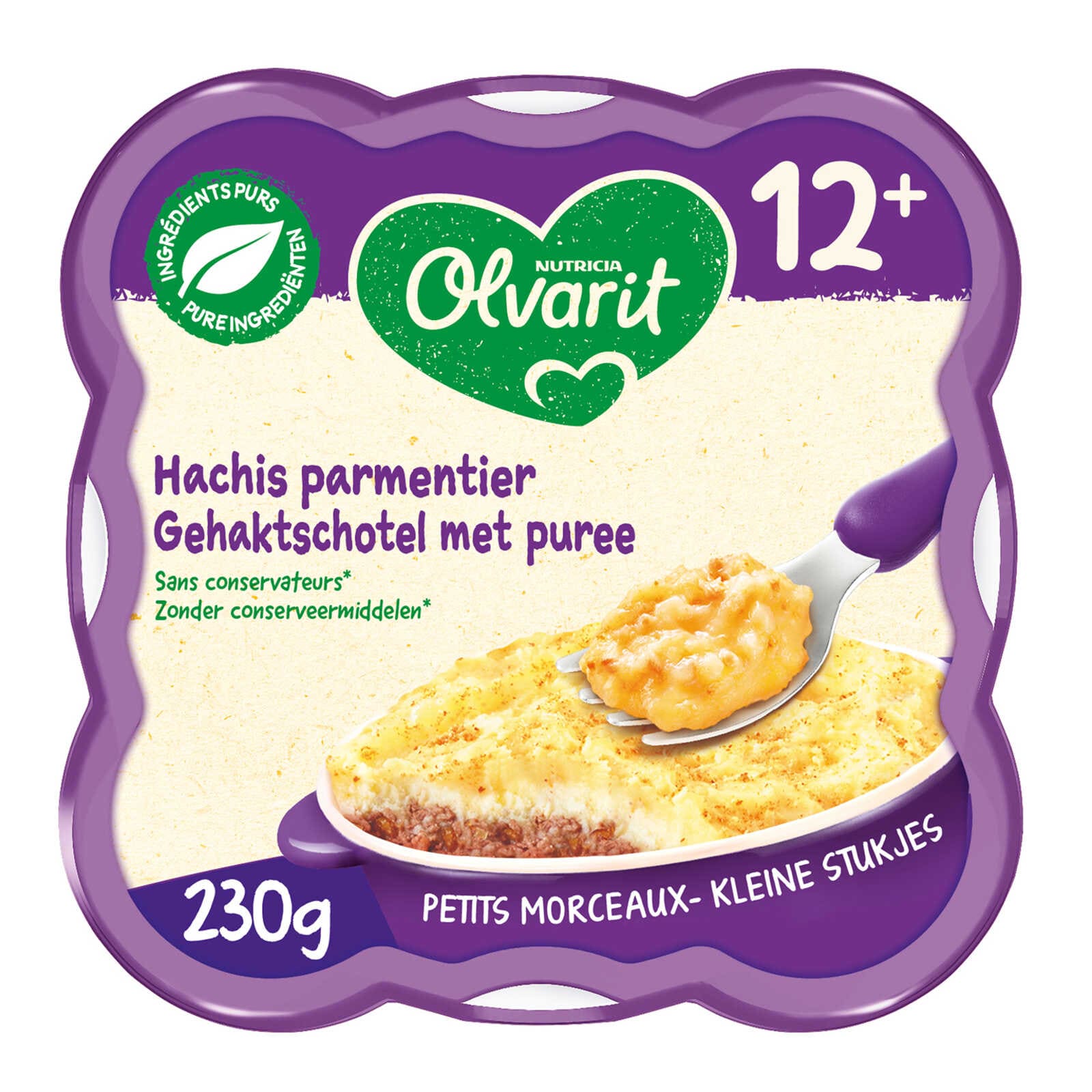 Olvarit Maaltijd | Gehaktschotel met Puree | 12M