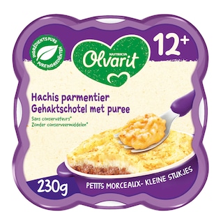 Olvarit | Maaltijd | Gehaktschotel met Puree | 12M 230 gr