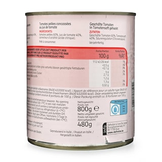 Delhaize | Tomates | Pelées | Cubes 800 gr