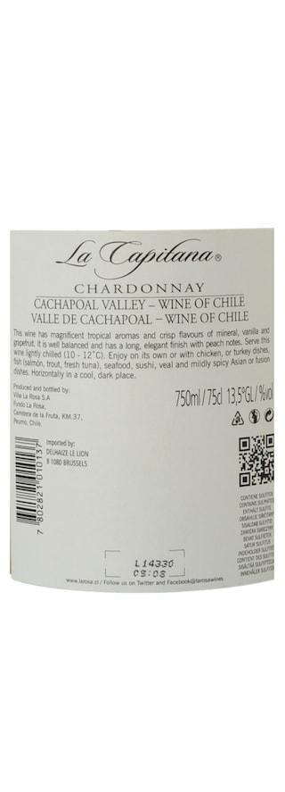 Chili | Rapel Valley | La Capitana Chardonnay 2017 