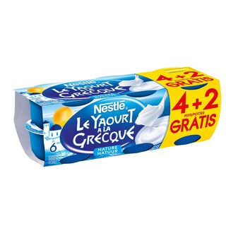 Nestlé | Yaourt | Grecque | Nature | 4+2 gratuit 