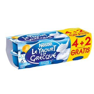 Nestlé | Yoghurt | Grieks | Natuur | 4+2 gratis 
