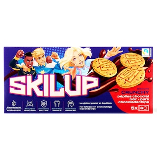 Skilup | Biscuits | Pépites de choc noir | Fairtrade 190 gr