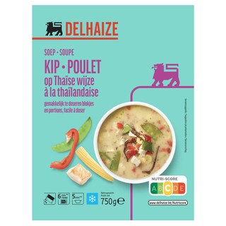 Delhaize | Potage au poulet thailandaise 750 gr