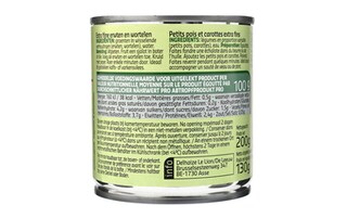 Delhaize | Erwten-Wortelen | Extra fijn | Blik 3 x 130 gr