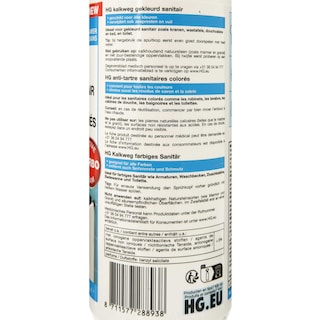 HG | Kalkweg gekleurd sanitair 